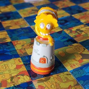 The Simpsons 3-D Replacement Chess Piece, Lisa Simpson Red Castle, Red Rook